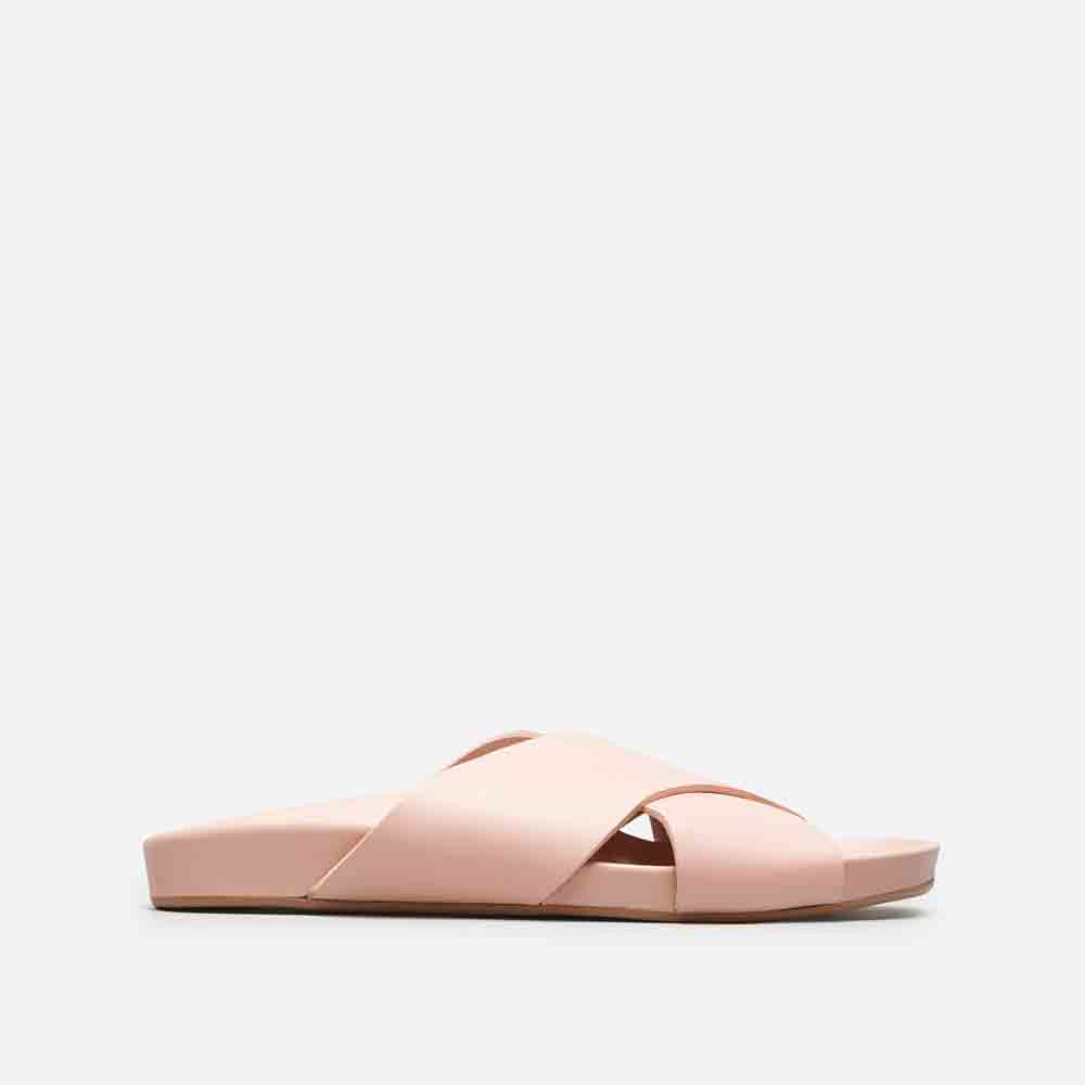 Crossover Leather Sandal